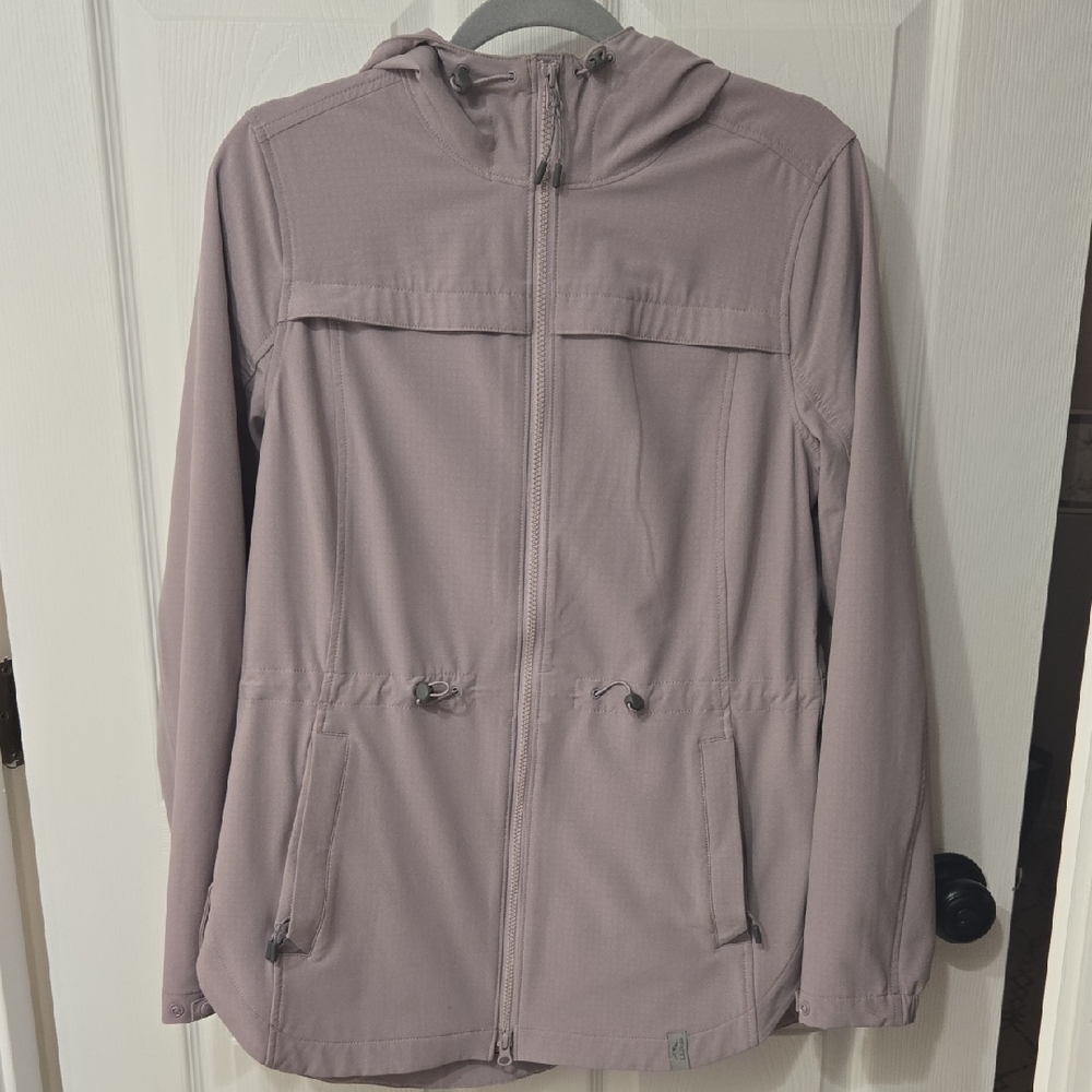 LL Bean Light Purple Hooded Jacket Medium Regular